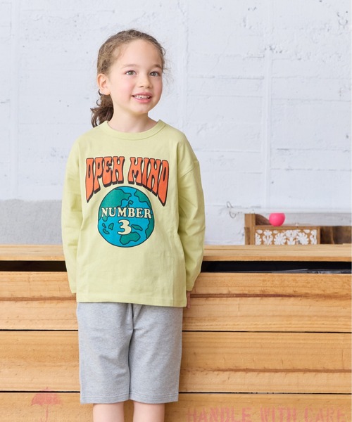 Life Support Products(ライフサポートプロダクツ)の「プリントロンT(Tシャツ/カットソー・キッズ・ブラック/オフホワイト/ダークブルー/チャコール/ホワイト系その他/ラベンダー/ピンク/イエロー/オレンジ/ブルー・110/100/130/140/95/80/150/120/90)」の8枚目の写真