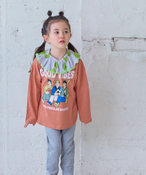 Life Support Products(ライフサポートプロダクツ)の「プリントロンT(Tシャツ/カットソー・キッズ・ブラック/オフホワイト/ダークブルー/チャコール/ホワイト系その他/ラベンダー/ピンク/イエロー/オレンジ/ブルー・110/100/130/140/95/80/150/120/90)」の10枚目の写真