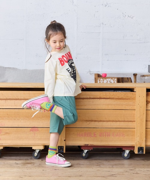 Life Support Products(ライフサポートプロダクツ)の「プリントロンT(Tシャツ/カットソー・キッズ・ブラック/オフホワイト/ダークブルー/チャコール/ホワイト系その他/ラベンダー/ピンク/イエロー/オレンジ/ブルー・110/100/130/140/95/80/150/120/90)」の13枚目の写真