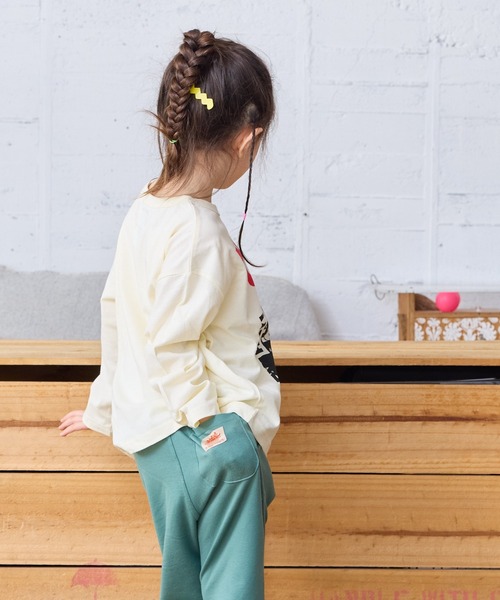 Life Support Products(ライフサポートプロダクツ)の「プリントロンT(Tシャツ/カットソー・キッズ・ブラック/オフホワイト/ダークブルー/チャコール/ホワイト系その他/ラベンダー/ピンク/イエロー/オレンジ/ブルー・110/100/130/140/95/80/150/120/90)」の15枚目の写真