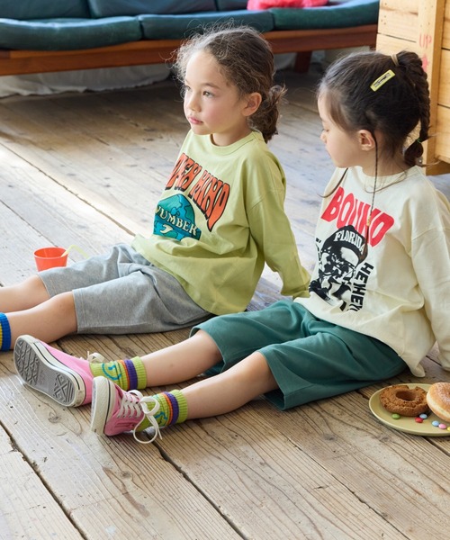 Life Support Products(ライフサポートプロダクツ)の「プリントロンT(Tシャツ/カットソー・キッズ・ブラック/オフホワイト/ダークブルー/チャコール/ホワイト系その他/ラベンダー/ピンク/イエロー/オレンジ/ブルー・110/100/130/140/95/80/150/120/90)」の11枚目の写真