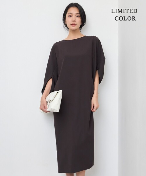 セール】FluidBackSatinドルマンスリーブワンピース（ワンピース