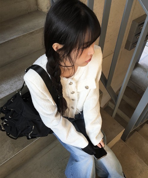 eLLa selectshop ツイードジャケット 楽天市場】Allegra K レディース チェック柄ツイードジャケット