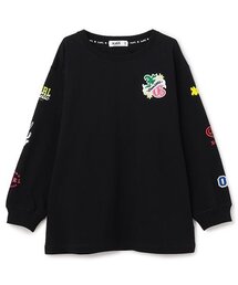 袖マルチロゴ長袖Tシャツ