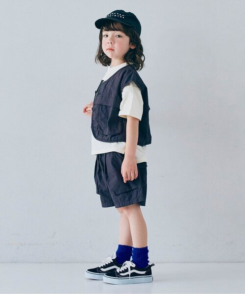 p.premier(ピードットプルミエ)の「ロゴ刺繍キャップ(キャップ・キッズ・イエロー/チャコール/ピンク/グリーン/アイボリー/ブラック・58/54/50)」の7枚目の写真