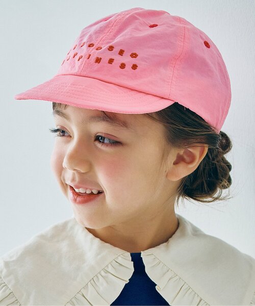 p.premier(ピードットプルミエ)の「ロゴ刺繍キャップ(キャップ・キッズ・イエロー/チャコール/ピンク/グリーン/アイボリー/ブラック・58/54/50)」の21枚目の写真