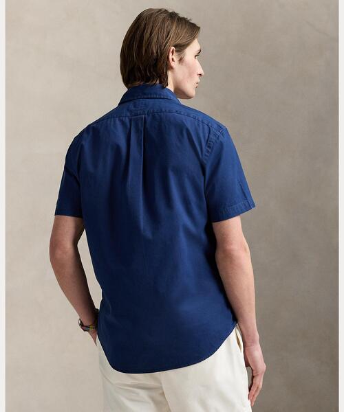 POLO RALPH LAUREN(ポロ ラルフ ローレン)の「クラシック フィット ガーメントダイド ツイル シャツ(シャツ/ブラウス・メンズ・ネイビー系1・S/M/L/XL/XS/XXL)」の4枚目の写真