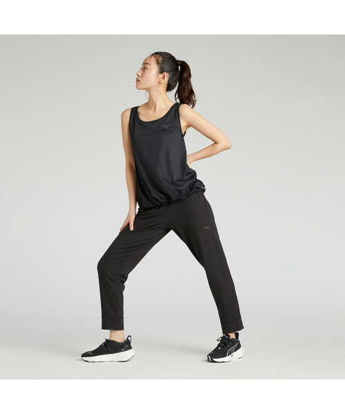 PUMA（プーマ）の「PUMA プーマ ウィメンズ ヨガ スタジオ ブラ カップ タンクトップ（その他トップス・レディース・オフホワイト/ブラック・MEDIUM/LARGE/SMALL/X-LARGE）」の4枚目の写真