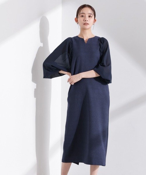 NANO universe｜スクエアレースワンピース | Rakuten Fashion