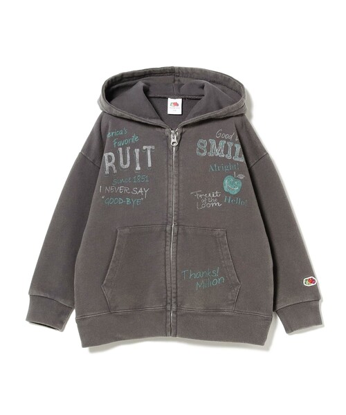 FRUIT OF THE LOOM(フルーツオブザルーム)の「FRUIT OF THE LOOM / プリント パーカー 2025SS(100~140cm)(パーカー・キッズ・ブラック系その他4/ベージュ・110/140/100/120/130)」の3枚目の写真