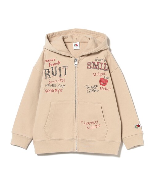 FRUIT OF THE LOOM(フルーツオブザルーム)の「FRUIT OF THE LOOM / プリント パーカー 2025SS(100~140cm)(パーカー・キッズ・ブラック系その他4/ベージュ・110/140/100/120/130)」の9枚目の写真