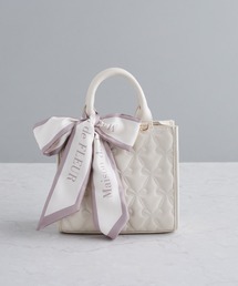 Maison de FLEUR（メゾンドフルール）の「スカーフ付リボンキルティング2Wayバッグ（トートバッグ）」