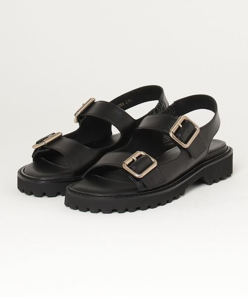 REGAL（リーガル）の「リーガル レディース F28R ダブルバックル サンダル（サンダル・レディース・ブラック・23/23.5/24/24.5/22.5）」の2枚目の写真