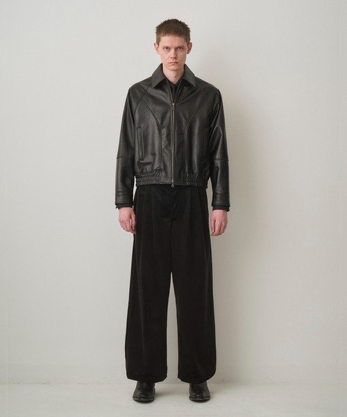 Juha（ユハ）の「VEIL LEATHER JACKET（ブルゾン）」 - WEAR