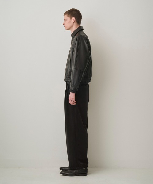 juha（ユハ）の「VEIL LEATHER JACKET（ブルゾン）」 - WEAR