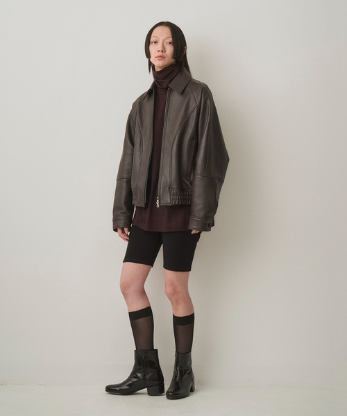 Juha（ユハ）の「VEIL LEATHER JACKET（ブルゾン）」 - WEAR