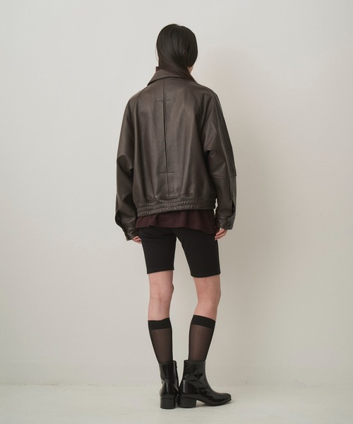 Juha（ユハ）の「VEIL LEATHER JACKET（ブルゾン）」 - WEAR