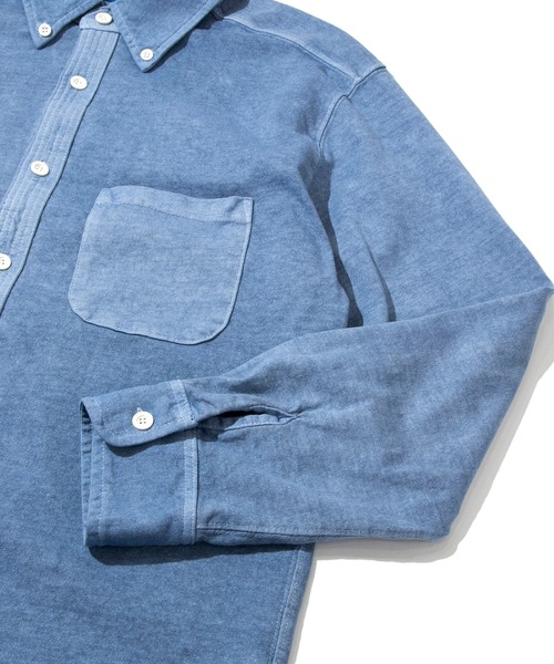 Good On(グッドオン)の「Good On/グッドオン LS B.D POLO TEE SHIRTS(シャツ/ブラウス・メンズ・ホワイト/ブルー系その他・LARGE/MEDIUM)」の3枚目の写真