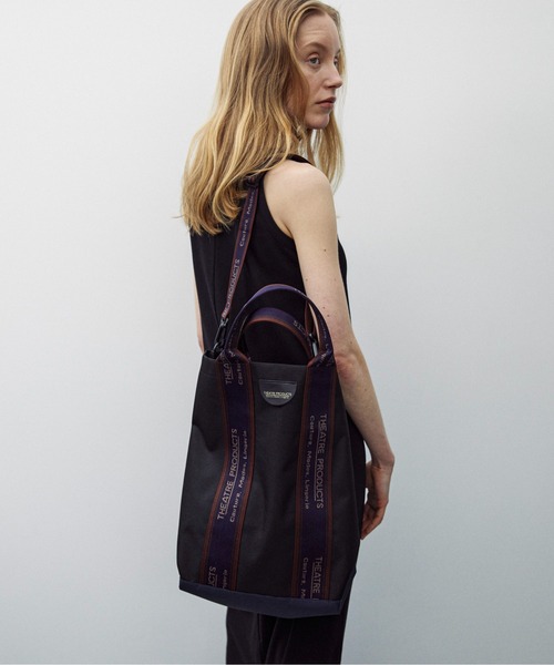 feepur（フェピュール）の「【THEATRE PRODUCTS/シアタープロダクツ】別注リサイクルボトルジャガードテープトートバッグ-L-（トートバッグ・レディース・ブラック・FREE）」の12枚目の写真