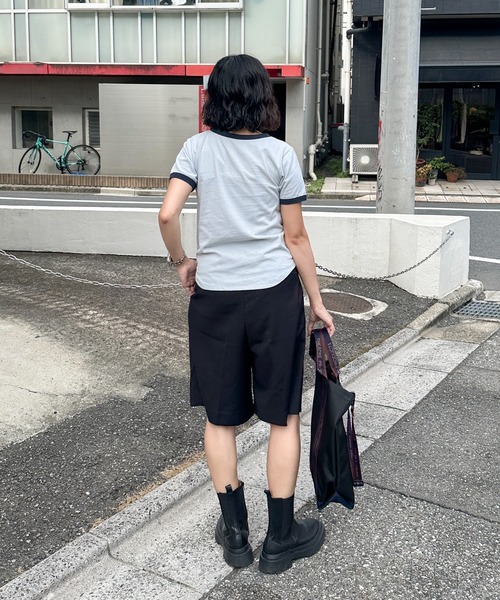 feepur（フェピュール）の「【THEATRE PRODUCTS/シアタープロダクツ】別注リサイクルボトルジャガードテープトートバッグ-L-（トートバッグ・レディース・ブラック・FREE）」の20枚目の写真