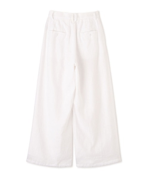 etre tokyo ドロストヘムリネンワイドパンツ ドロストヘムリネンワイドパンツ(S WHITE): ボトムス │ ETRE