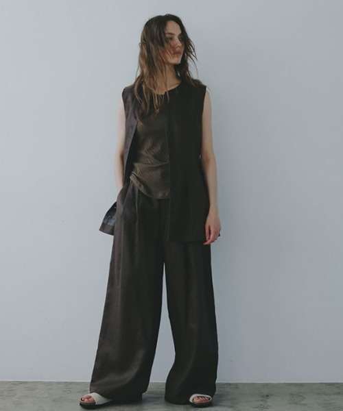 ZOZO限定カラー】ドロストヘムリネンワイドパンツ（その他パンツ