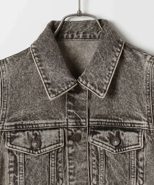 Heather（ヘザー）の「Denim Jacket（半袖）　325864（デニムジャケット・レディース・ブラック/グレー/ブルー・FREE）」の7枚目の写真