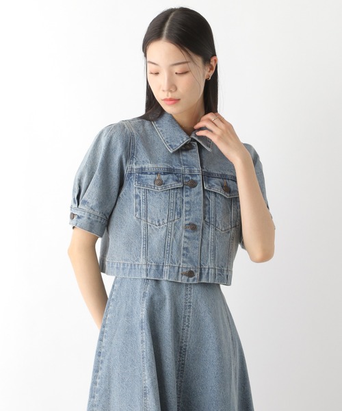 Heather（ヘザー）の「Denim Jacket（半袖）　325864（デニムジャケット・レディース・ブラック/グレー/ブルー・FREE）」の22枚目の写真
