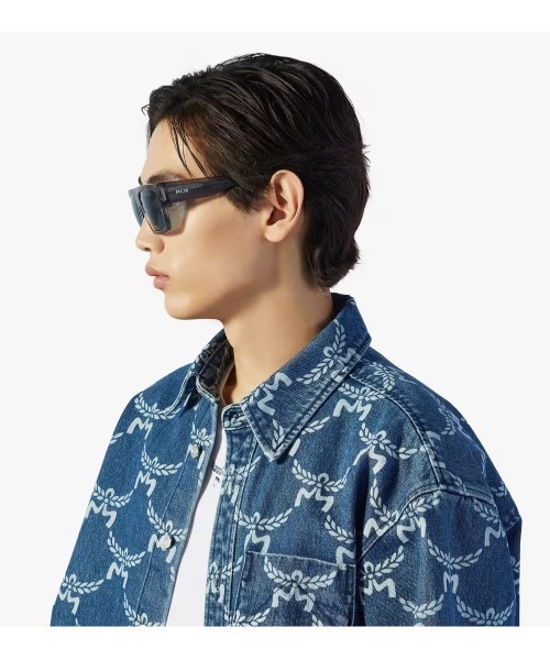 MCM（エムシーエム）の「スクエア サングラス（サングラス・メンズ・グレイッシュブルー/ブラウン・ONE SIZE）」の8枚目の写真