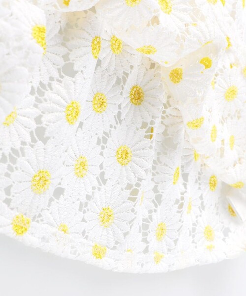 BRANSHES(ブランシェス)の「フラワーレースキャミチュニック(キャミソール・キッズ・サックスブルー/イエロー・140/100/120/110/130/150)」の7枚目の写真