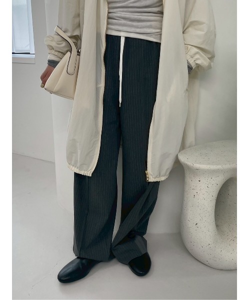 ◆MICHAA(ミーシャ)ベルト オプション ストレートフィットパンツ ◇MICHAA(ミーシャ)ベルト オプション ストレートフィットパンツ
