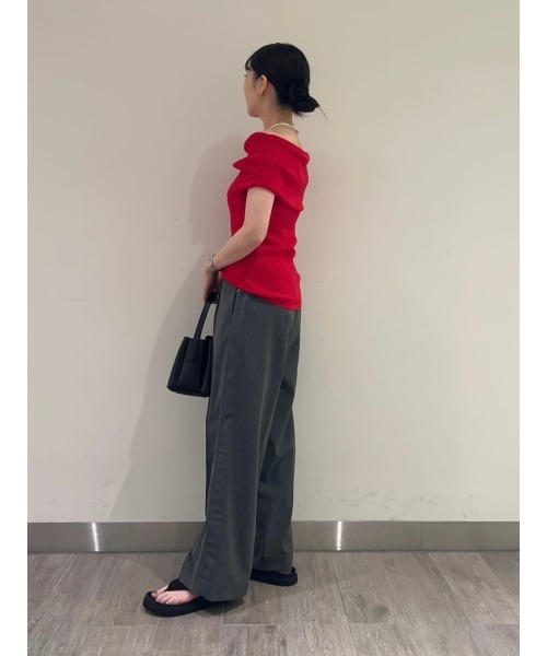 milaowen サイドラインジャージライクパンツ セール】サイドラインジャージライクパンツ（その他パンツ