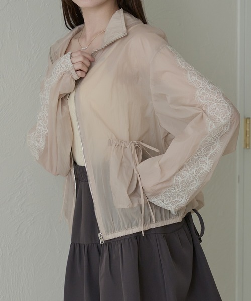 レースシアージャケット lace line sheer jacket / レースラインシアージャケット（ブルゾン