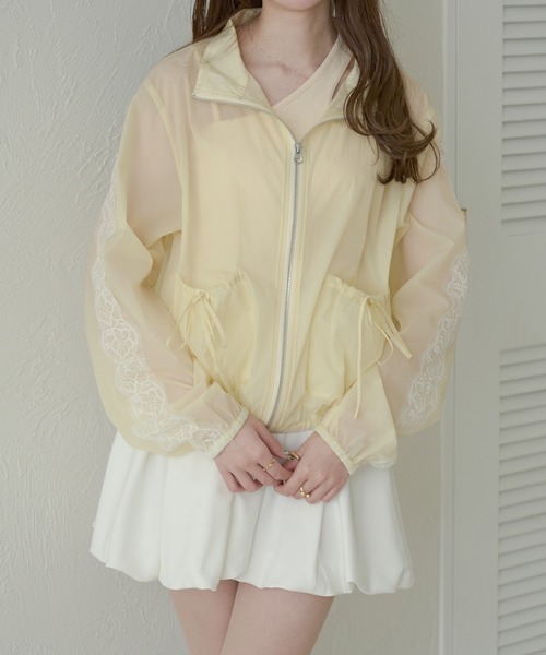 MEER. SHEER JACKET クリーム MEER. SHEER JACKET クリーム