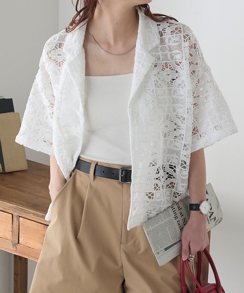 Clocheレース叩きシャツ SUMMER SALE】Clocheレース叩きシャツ | COO ONLINE