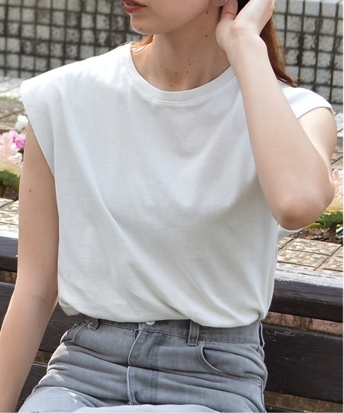 spiritoso(スピリトーゾ)の「【spiritoso】ピグメント フレンチスリーブTシャツ(Tシャツ/カットソー・メンズ・チャコール/アイボリー/サックスブルー・FREE)」の12枚目の写真