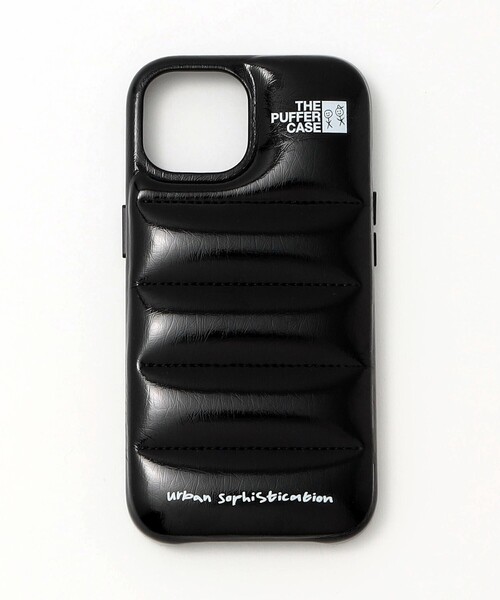 urban sophistication＞THE PUFFER CASE ロゴ iPhone15/14/13ケース