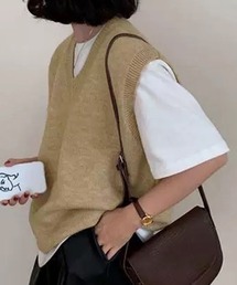 NANEA（ナネア）の「Vネックニットベスト（ベスト）」