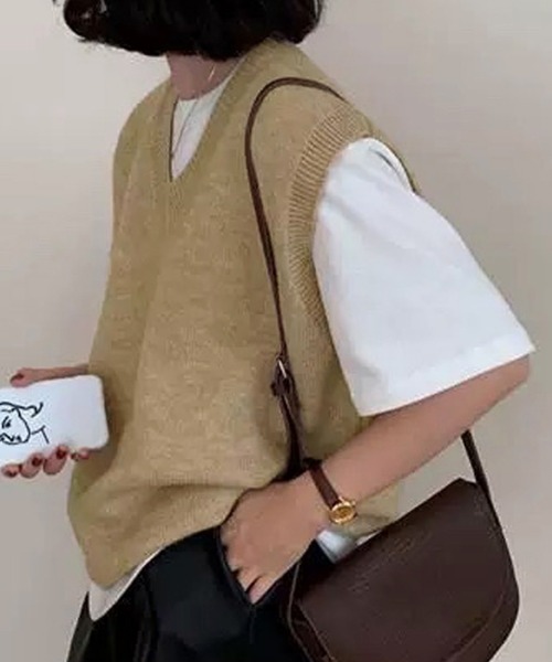 NANEA（ナネア）の「Vネックニットベスト（ベスト）」 - WEAR