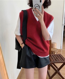 NANEA（ナネア）の「Vネックニットベスト（ベスト）」