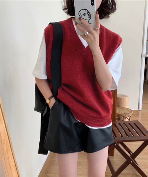 NANEA（ナネア）の「Vネックニットベスト（ベスト）」 - WEAR
