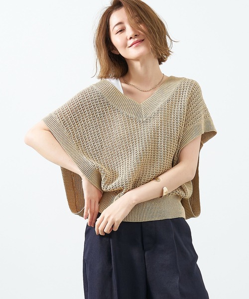 MICA&amp;DEAL - MICA&amp;DEAL☆ニット マイカアンドディール MICA&DEAL side slit 2way knit （BLUE
