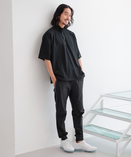 HEREIAM（ヘレイアム）の「【HEREIAM MEN】吸水速乾＆UV/DRYMIXハーフジッププルオーバー（Tシャツ/カットソー・メンズ・ダークブラウン/グレー/ブラック・MEDIUM/LARGE）」の22枚目の写真