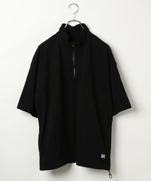 HEREIAM（ヘレイアム）の「【HEREIAM MEN】吸水速乾＆UV/DRYMIXハーフジッププルオーバー（Tシャツ/カットソー・メンズ・ダークブラウン/グレー/ブラック・MEDIUM/LARGE）」の17枚目の写真