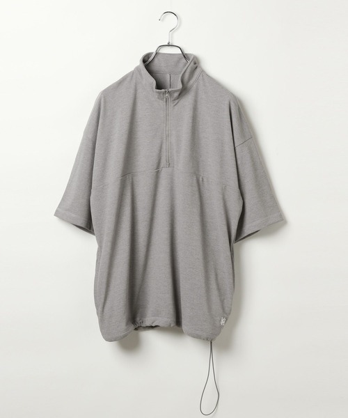 HEREIAM（ヘレイアム）の「【HEREIAM MEN】吸水速乾＆UV/DRYMIXハーフジッププルオーバー（Tシャツ/カットソー・メンズ・ダークブラウン/グレー/ブラック・MEDIUM/LARGE）」の15枚目の写真