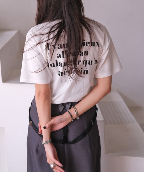 バックプリントTシャツ（Tシャツ/カットソー）｜AKTE（アクテ