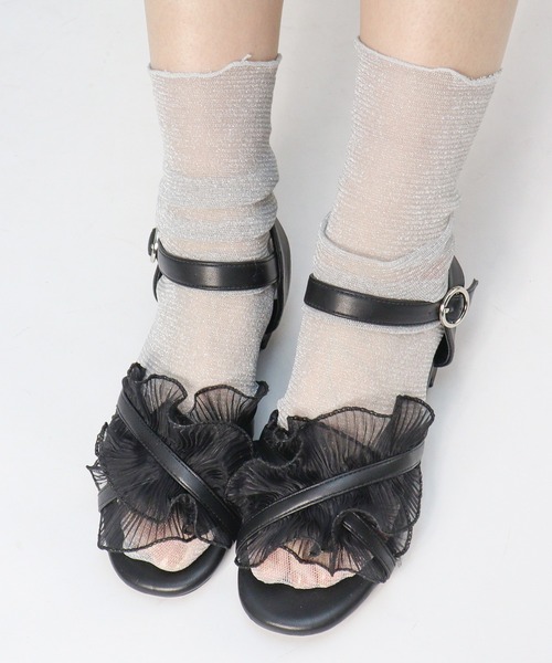 セール】LIBERTYDOLL シアーフリルクロスサンダル(4194