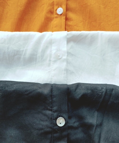 Q(キュー)の「キャンブリックボイルギャザーワンピ(ワンピース・レディース・アイボリー/オレンジ/ブラック・MEDIUM)」の16枚目の写真