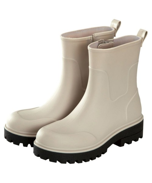 Wpc.（ダブリュピーシー）の「【Wpc.】トラックソールレインブーツ（レインシューズ・レディース・ブラック/オフホワイト・M/L）」の9枚目の写真