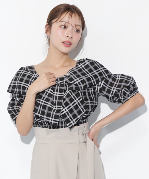 JILL by JILL STUART（ジルバイジルスチュアート）の「◇ビッグリボンブラウス（シャツ/ブラウス・レディース・ホワイト/ベージュ/ブラック・FREE）」の22枚目の写真